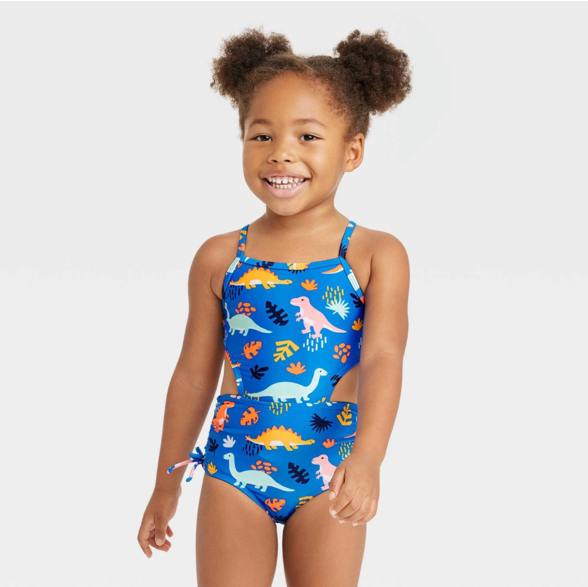 Dinosaur girls swimsuit online